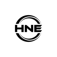 HNE letter logo design with white background in illustrator, vector logo modern alphabet font overlap style. calligraphy designs for logo, Poster, Invitation, etc.