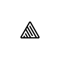 Triangle Initial FS SF Sport Vector Logo Design