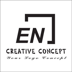 EN Square 2 Letter Logo Creative
