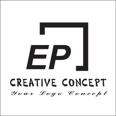 EP Square 2 Letter Logo Creative