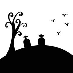 silhouette of a tree