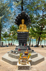 Maha Navanaga Patimakorn Buddha statue on Patong Beach, Phuket, Thailand - 533582839