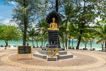 Maha Navanaga Patimakorn Buddha statue on Patong Beach, Phuket, Thailand - 533582844