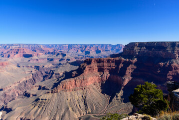 Grand Canyon National Park Scenic Landscape, Blue sky in Arizona, USA
