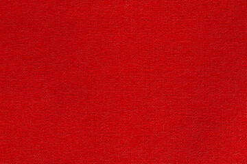 Dark red cotton fabric cloth texture for background, natural textile pattern.