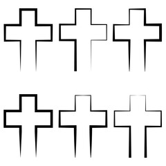 Obraz premium Grave cross headstone, graveyard gravestone tombstone death cross