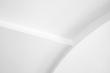 Abstract minimal details of white round ceiling decoration