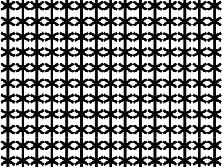 Black and white Repeating geometric pattern