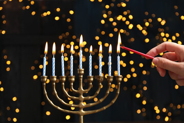 Сoncept of Jewish holiday, compositions for Hanukkah