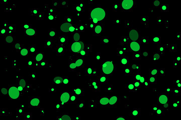 Green  circle background with a dark vignette