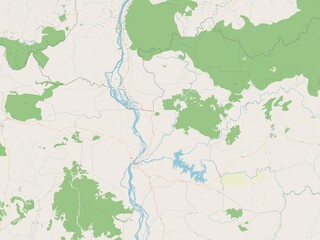 Steung Treng, Cambodia. OSM. No legend