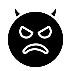 Obraz premium emoji evil game ui icon
