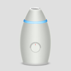 3d realistic air humidifier. Air cleaning and humidifying device for the house. Modern purifier