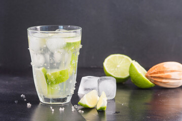 Caipirinha cocktail - cachaça with lime
