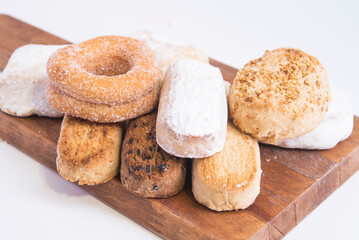 polvorones typical spanish close up