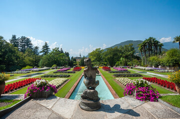 Botanical Gardens of Villa Taranto in Verbania. Province of Piedmont in Northern Italy