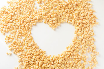 Soya soybean with white background