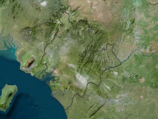 Littoral, Cameroon. High-res satellite. No legend