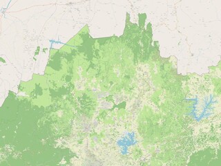 Nord-Ouest, Cameroon. OSM. No legend