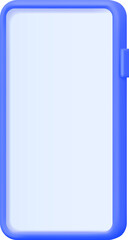 3d Realistic Smartphone with Empty Screen