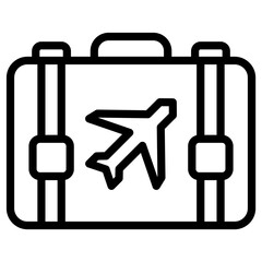 suitcase airport icon