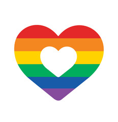 rainbow heart icon