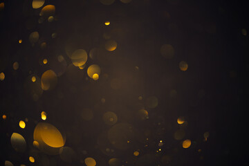 Bokeh circles soft golden glitter lights abstract overlay