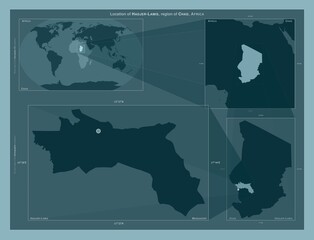Hadjer-Lamis, Chad. Described location diagram