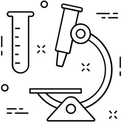 Research Line Vector Icon