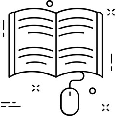 Ebook Line Vector Icon