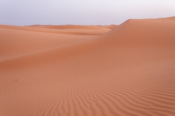 Fototapeta na wymiar Desert sand formations in Saudi Arabia