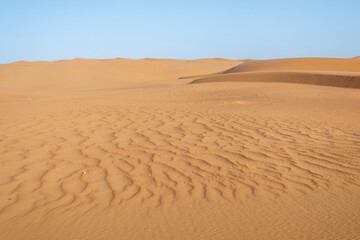 Desert sand formations in Saudi Arabia