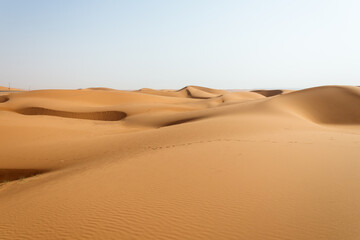 Fototapeta na wymiar Desert sand formations in Saudi Arabia