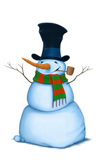 Snowman in a hat