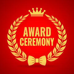 Award ceremony laurel icon