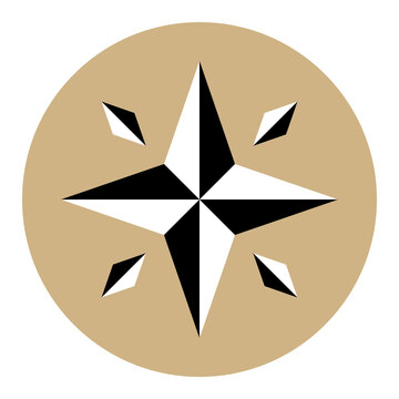 Compass Rose vector illustration.