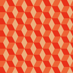 Seamless Groovy aestethic pattern with triangles in the style of the 70s and 60s. Vector illustration