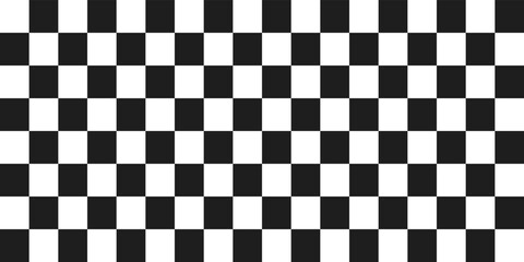 Fototapeta premium Seamless chess pattern. Black and white checkered cells. Suitable for packaging, printing, decor and stylish design.