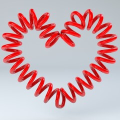 Eternal Endless Love Heart Unique Spiral Jewelry Design - 533603076