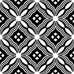 Abstract Seamless Geometric Checked Pattern.
