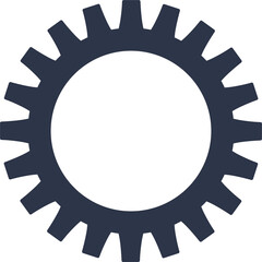 Gear icon in grey colors. Setting signs illustration.