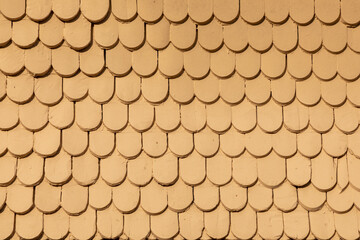 pattern of wooden roof shingles