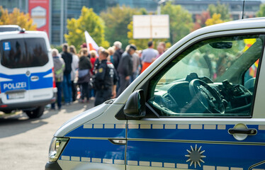 German Police at a demonstration