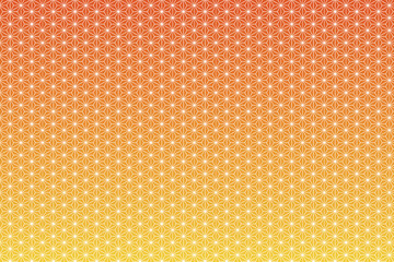 Background of orange Japanese traditional hemp fabric pattern