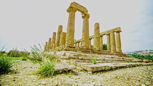 Giunone Temple, Valley of the temples in Agrigento, Siciliy