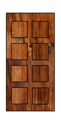 Illustration of wooden door png icon download 
