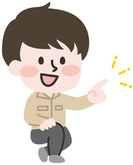 点検作業をおこなう作業員