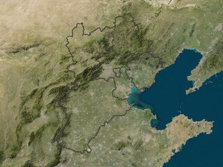 Hebei, China. Low-res satellite. No legend