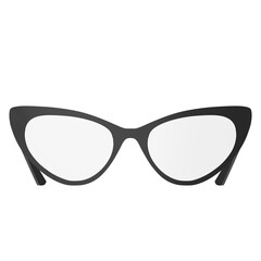 Fototapeta premium 3d rendering illustration of cat eye style eyeglasses
