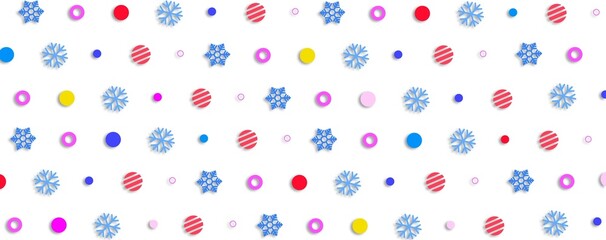 christmas pattern with snowflake